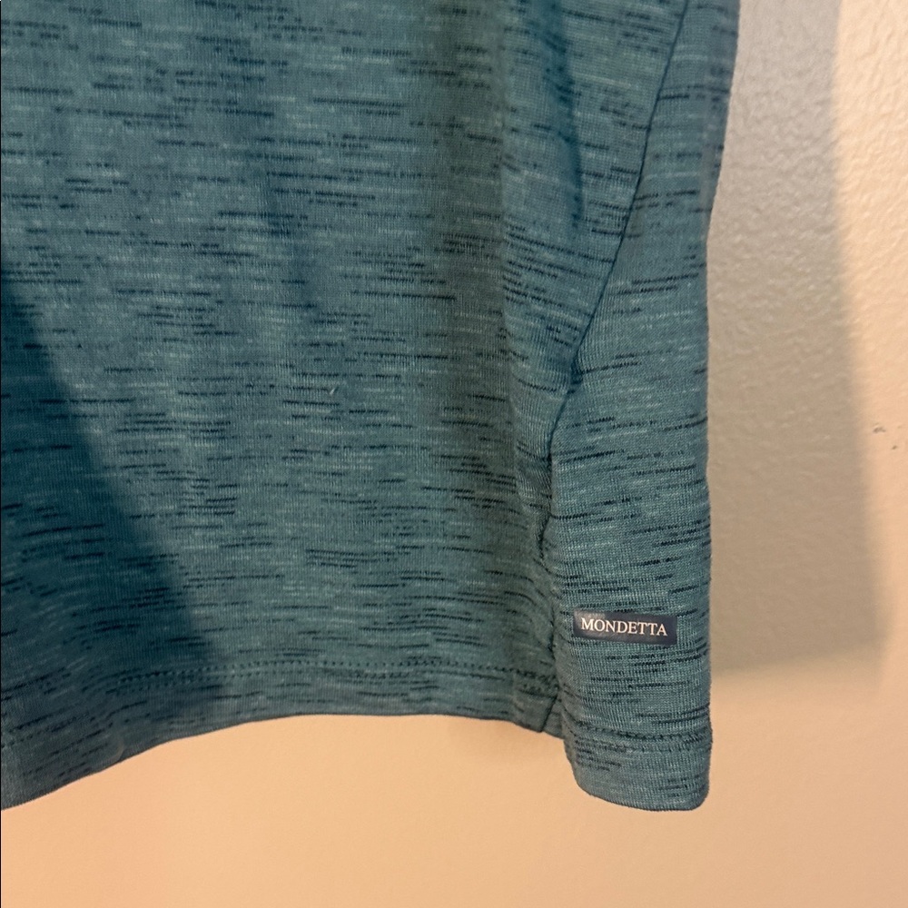 Mondetta Men's Teal Heather Short Sleeve Crew Shirt - Picture 5 of 7